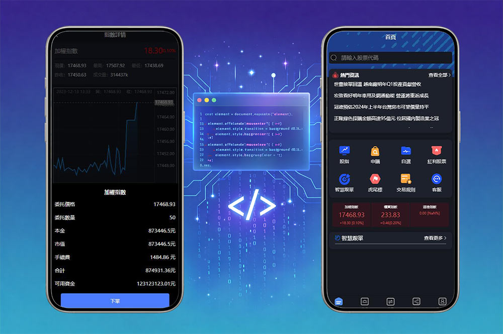 台湾股票交易源码｜红利股票+智慧跟单系统｜K线服务Node/Python源码全开源